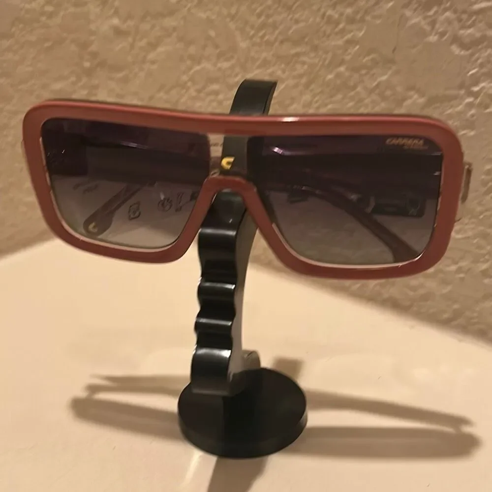 Carrera Thick Frame Sunglasses Flaglab 14 Nude Pink Oversized Bold Streetwear